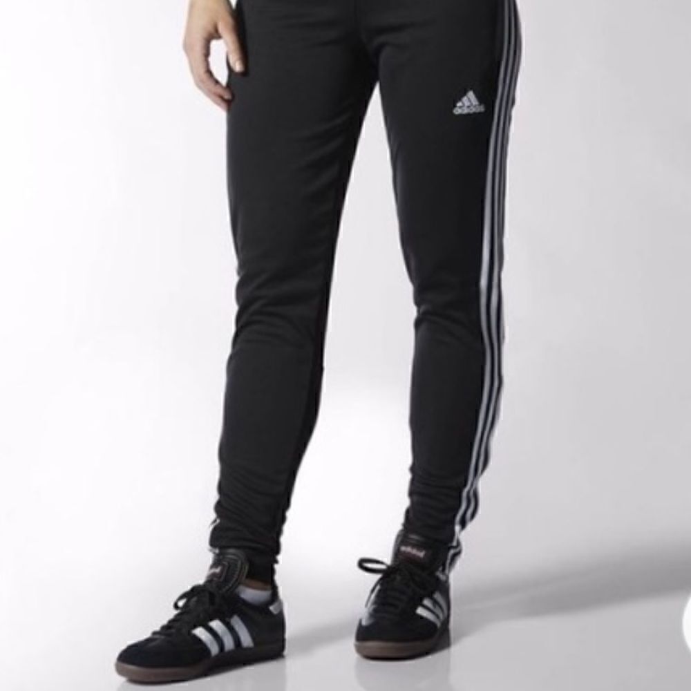 Adidas Track Pants Black/White Logo | SZ S